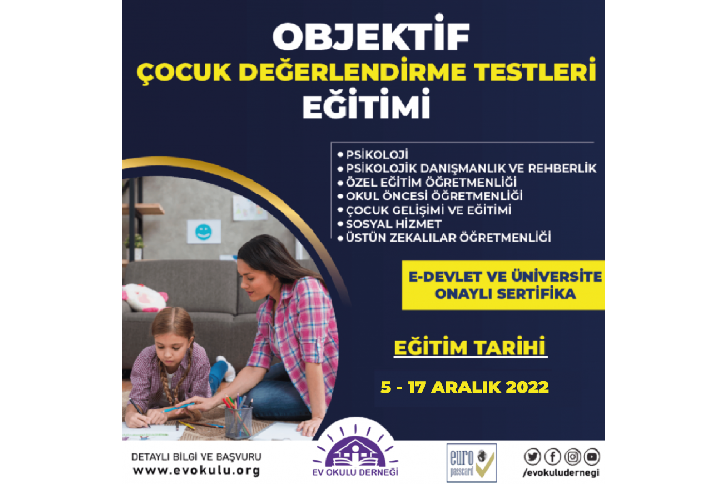 Objektif Çocuk Testi Eğitim Programı (Uygulayıcı Sertifikalı + Materyal Destekli)